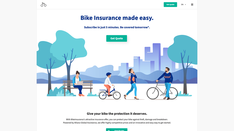 BikeInsurance Screenshot