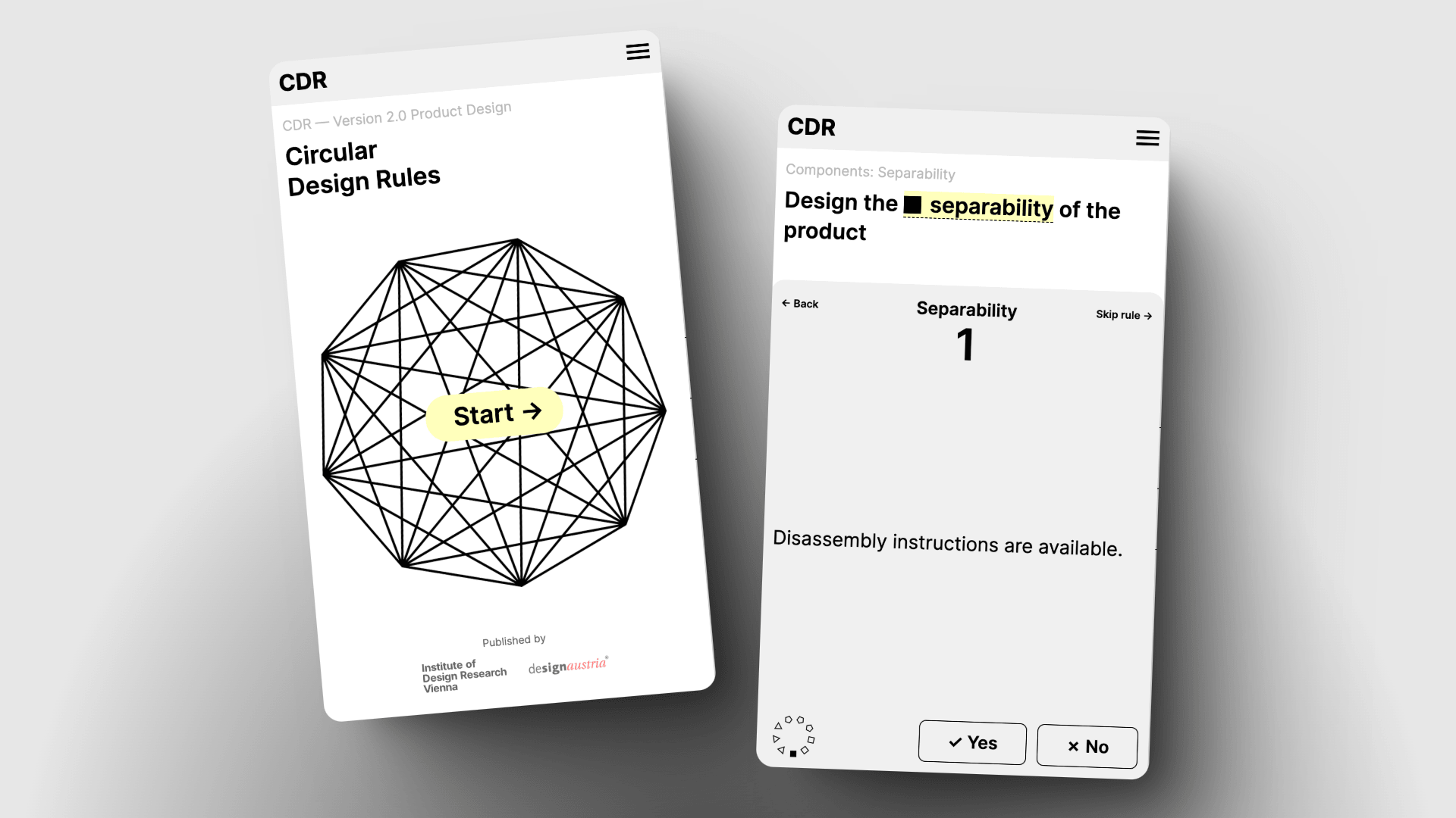 Circular Design Rules Screenshot