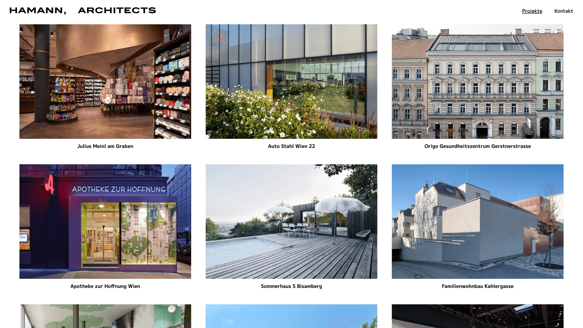 Hamann Architects Screenshot