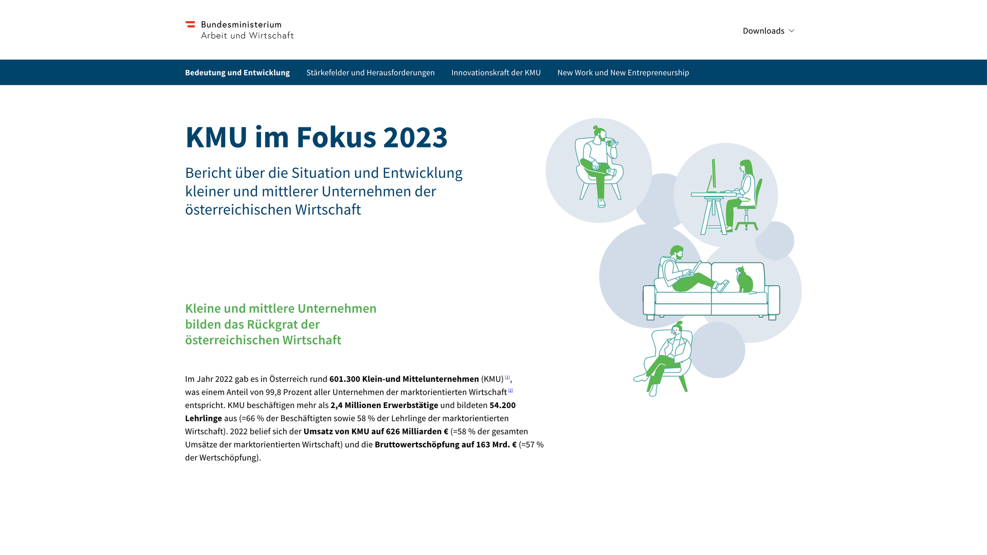 KMU im Fokus 2023 Screenshot