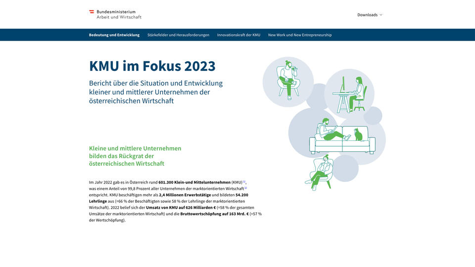 KMU im Fokus 2023 Screenshot