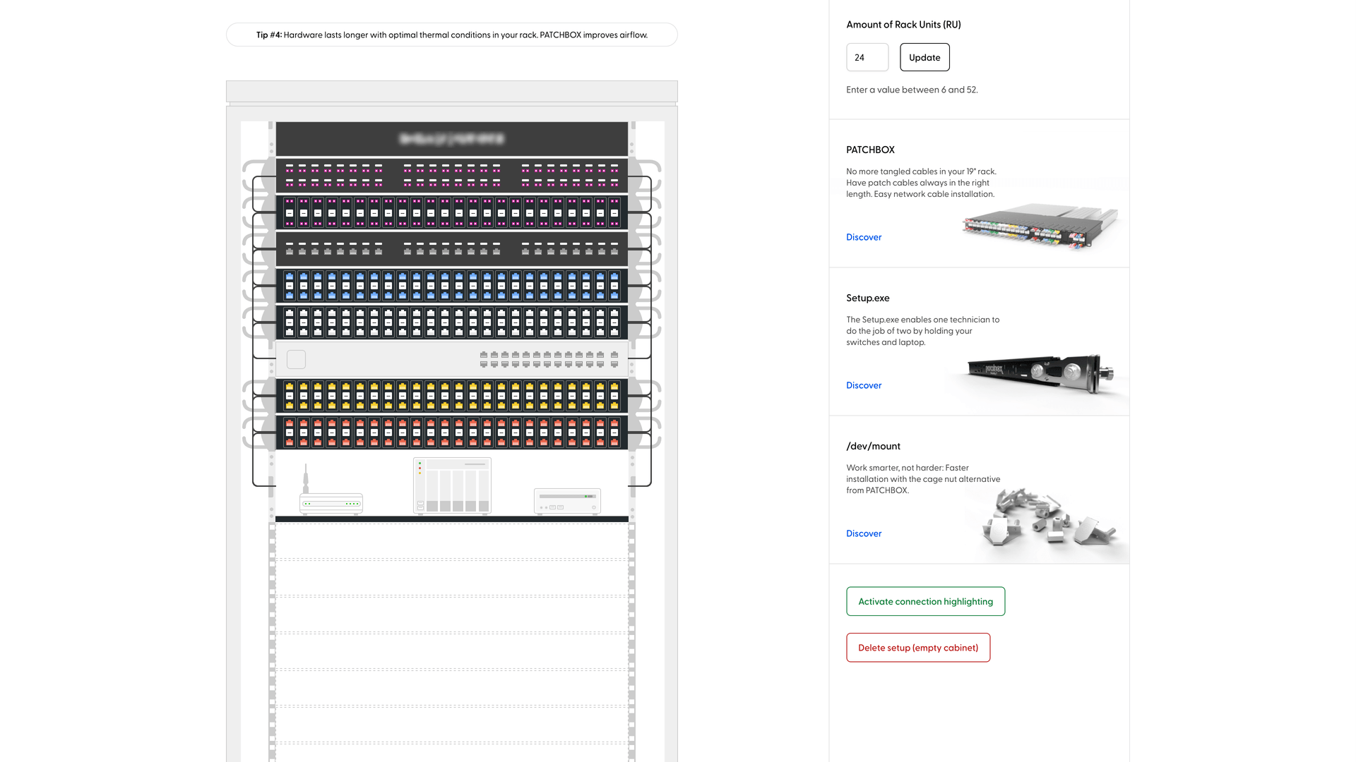 Patchbox Rack-Planner Screenshot