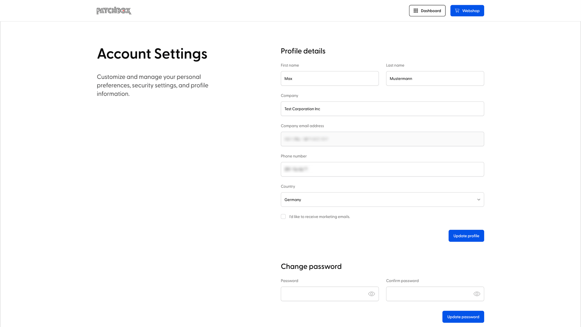 Patchbox Rack-Planner Screenshot