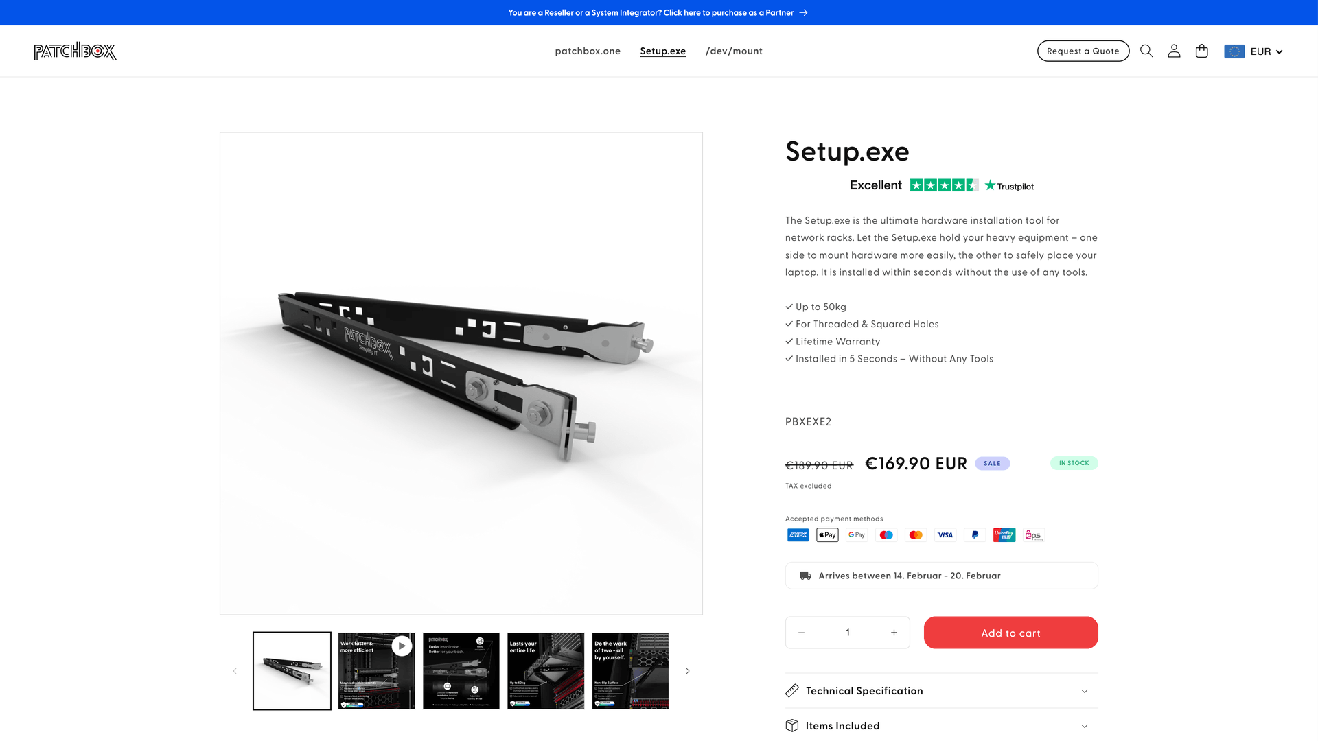 Patchbox Shop Screenshot