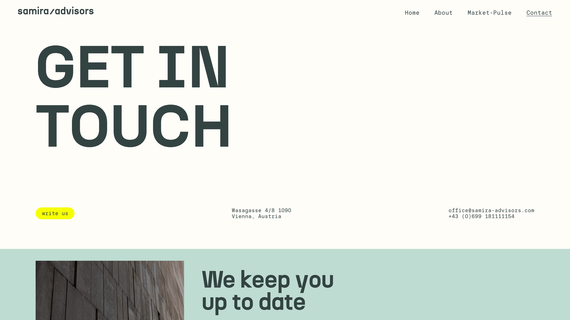 Samira Advisors Screenshot