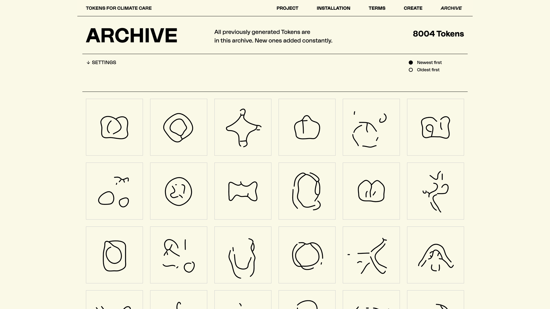 Tokens for Climate Care Screenshot